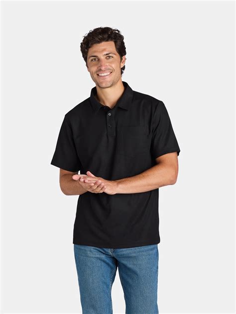 Brahma Men's Polo Work Shirt with Short Sleeves, Sizes S-5XL - Walmart.com