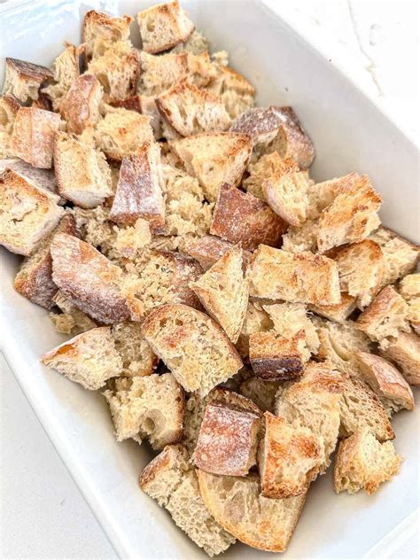 Easy Sourdough Bread Stuffing With Fresh Herbs - Simple And Fraiche