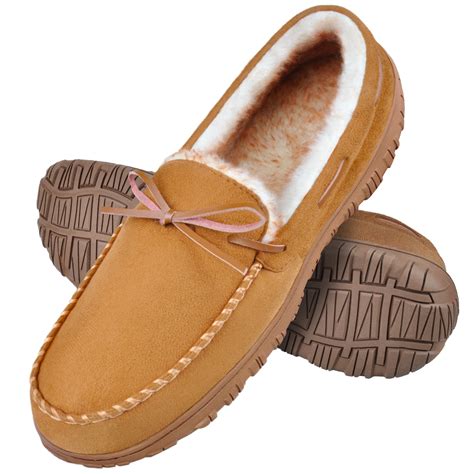 HOMEHOT Mens Slippers House Shoes with Memory Foam Moccasin Slipper for ...