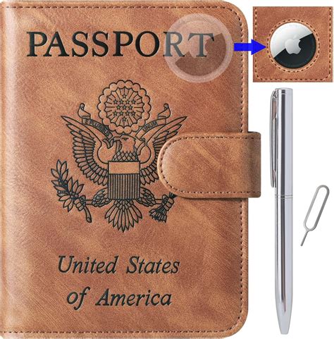 Amazon.com | ALLIVE Genuine Leather Passport Holder Women Men, Passport ...