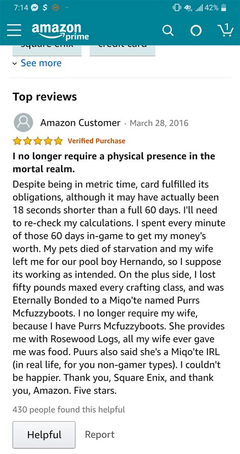 Amazon reviews are weird... : r/ffxiv