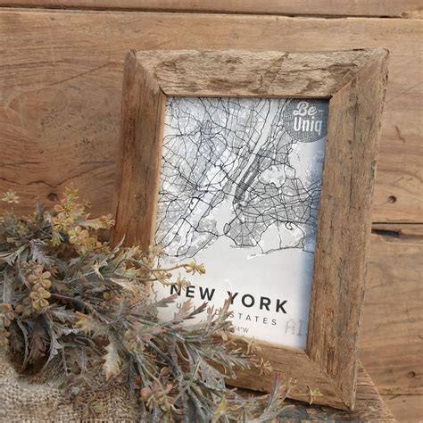 Fotolijst - oud hout - 19 x 2 x 23,5 cm (binnenkant 13 x 17 cm ...