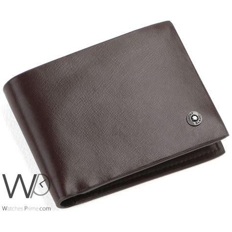 Mont blanc Wallet Leather Brown For Men | Watches Prime