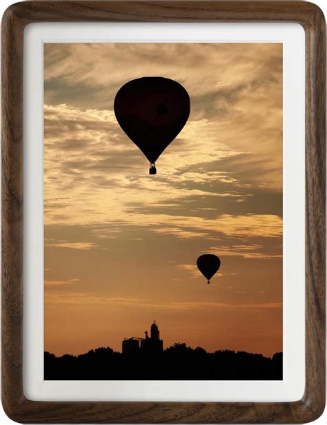 Amazon.com - 6x8 Picture Frame in Natural Walnut Wood, Solid Wooden ...