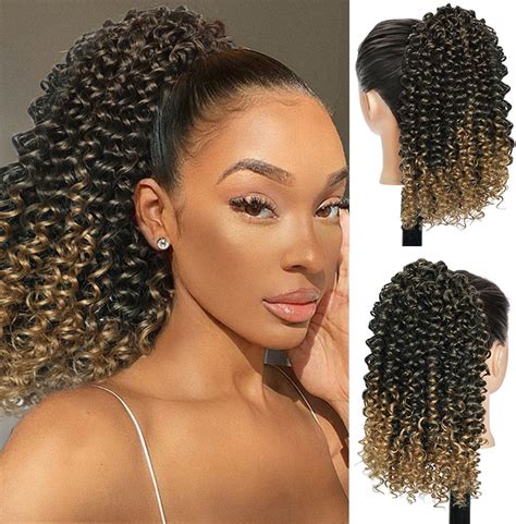 Amazon.com : Black Women 14 Inch 1B/27# Blonde Ombre Spring Curl ...