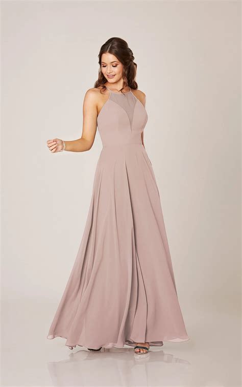 Modern Bridesmaid Dress with Sheer Paneling | Sorella Vita Bridesmaid Dresses