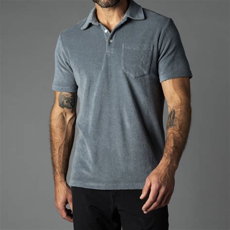 Men's Terry Cloth Polo Shirt by LAIRD