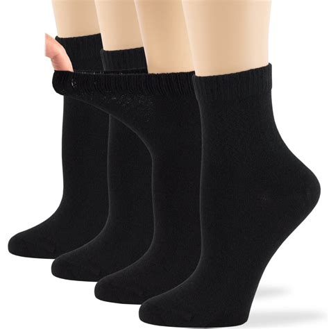 7BIGSTARS KINGDOM Women's Bamboo Diabetic Ankle Socks, Non-Binding ...