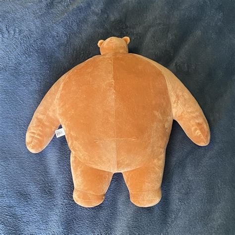18" small head big body brown bear plush #plushie... | Depop