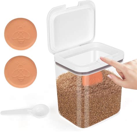 Amazon.com: SSAWcasa Brown Sugar Keeper Container, 2 Quart POP Airtight ...
