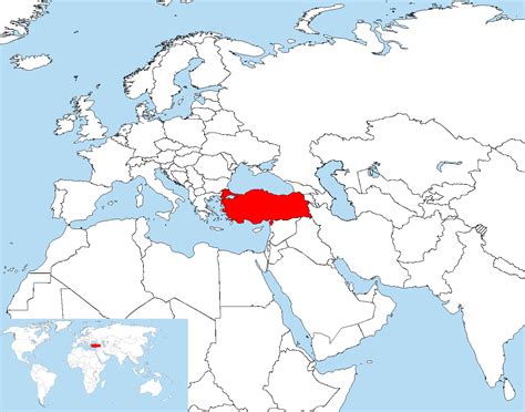 Turkey and its close environs map ~ Turkey Physical Political Maps of the City