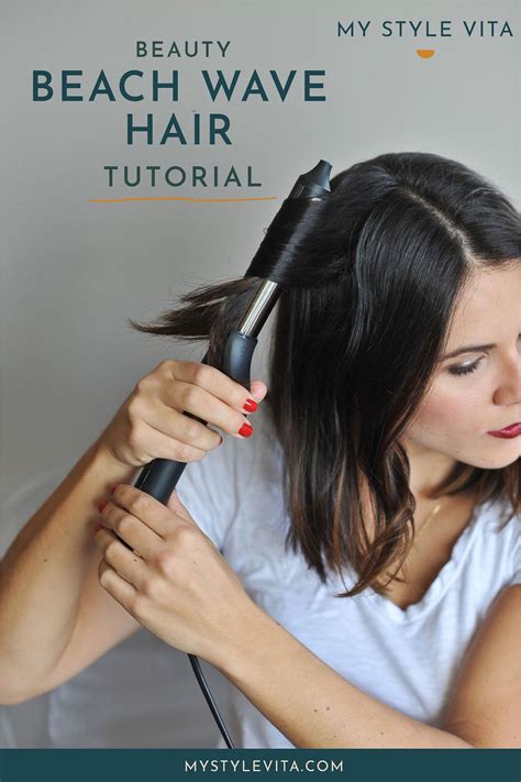 How I Create My Everyday Beachy Waves On Short Hair | Waves hair ...