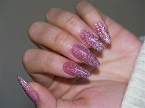 Pink Glitter Nail Designs