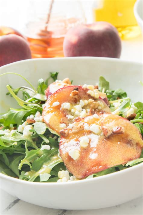 Grilled Peach Salad - The Produce Moms