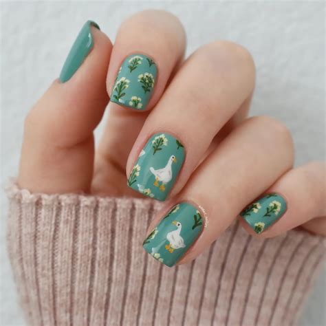 Nail Art by Amber on Instagram: "Spring ducks and floral ...
