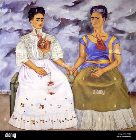 Frida Kahlo The Two Fridas 1939 Stock Photo - Alamy