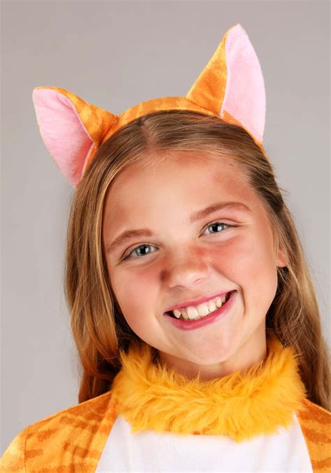 Big Tailed Tabby Cat Girl's Costume | Kid's Cat Costumes