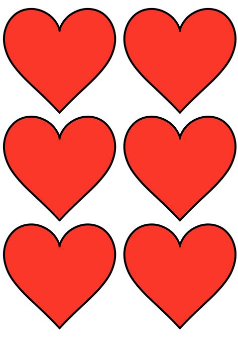 12 free printable heart templates cut outs freebie finding mom - 12 ...