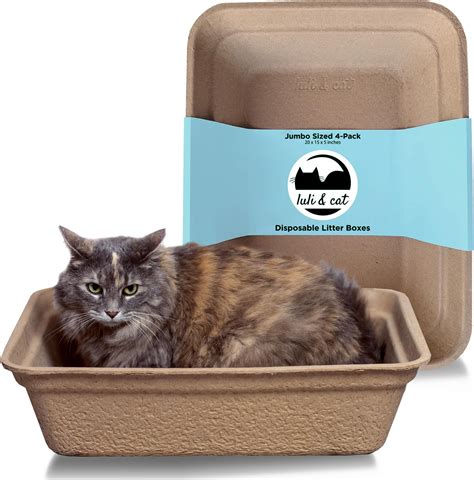 Amazon.com : ZenKitty Disposable Litter Box 4 ct Bundle, Biodegradable ...
