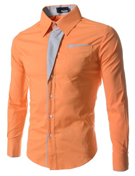 Pink Orange Mens Dress Shirt at James Ivery blog