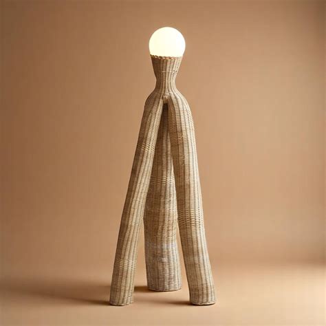 Woven Floor Lamp Artefacto LS 16 by Lørdag & Søndag