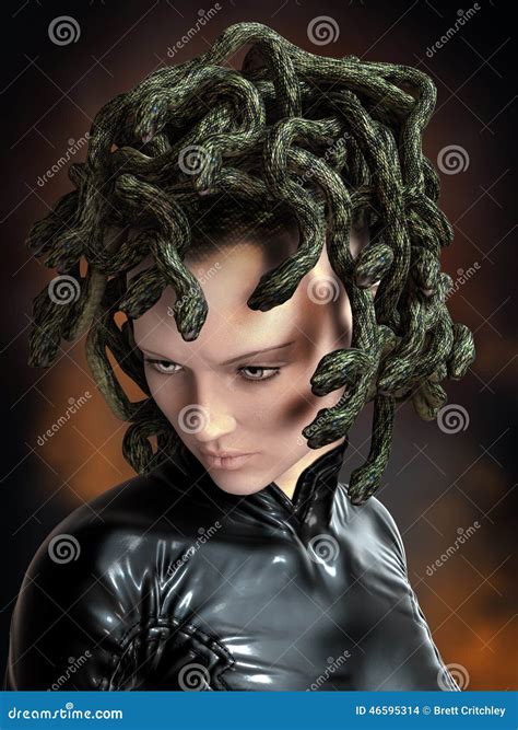 Medusa snakes mythology stock illustration. Illustration of ...