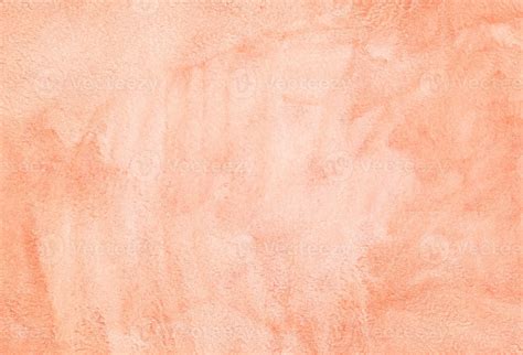 Watercolor pastel coral background texture. Light orange stains on ...