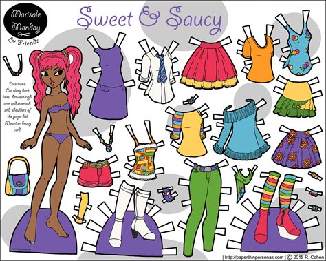 Sweet & Saucy in Color: A Paper Doll