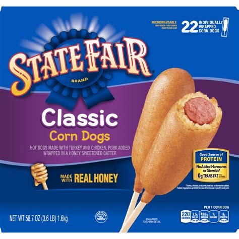 State Fair® Classic Corn Dogs, 58.7 oz (22 Count) (Frozen) - Walmart.com