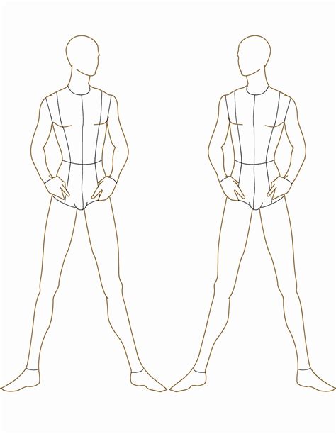 Costume Design Template Male