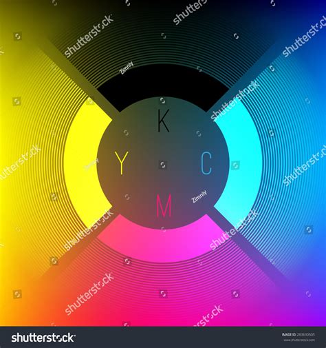 Cmyk Cyan Magenta Yellow Key Color: เวกเตอร์สต็อก (ปลอดค่าลิขสิทธิ์ ...