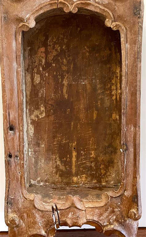 19th Century Spanish Colonial Santos Wall Hanging Shrine of the Virgin ...