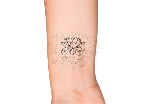 July Birth Flower Tattoo