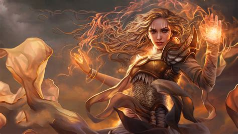 Magic: The Gathering, Fantasy Men, glowing eyes, fantasy art HD Wallpaper