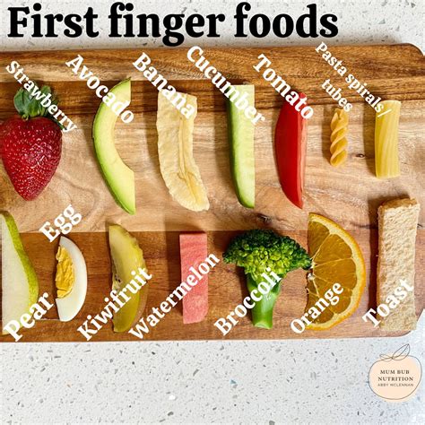 Here are some finger foods which are great to offer baby from 6 months ...