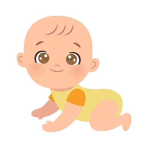 Baby Crawling Clipart