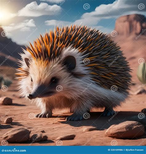 Desert Echidna stock illustration. Illustration of spiny - 320109986