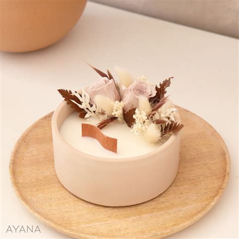 Scented Candle FRUIT De LA PASSION Decor Dried and Preserved Flowers ...