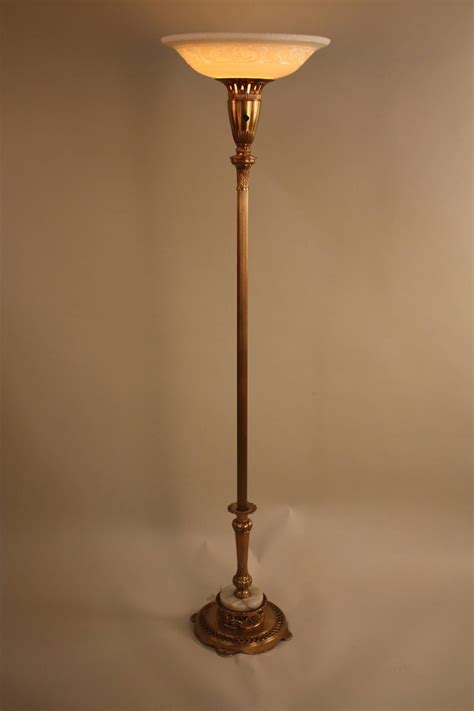 Vintage Antique Torchiere Lamps Flemish Style Floor Lamp, 3