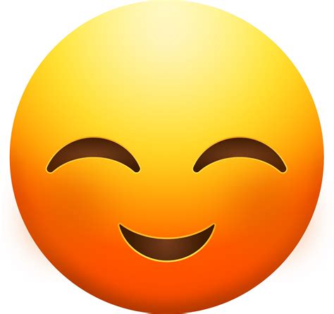 Blushing Emoji PNG Transparent Images