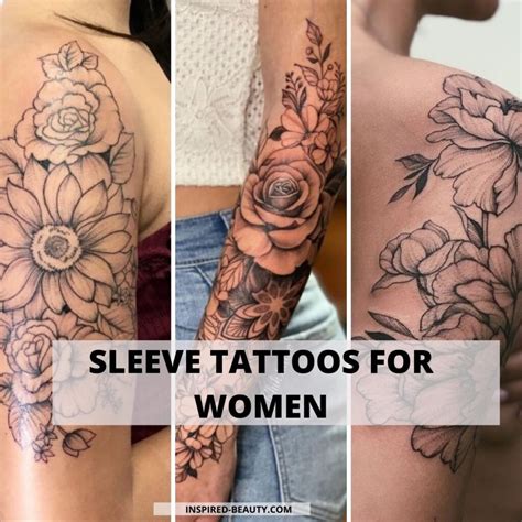 17 Unique Sleeve Tattoos for Women - Inspired Beauty