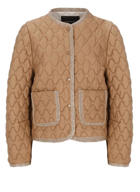 Quilted down jacket