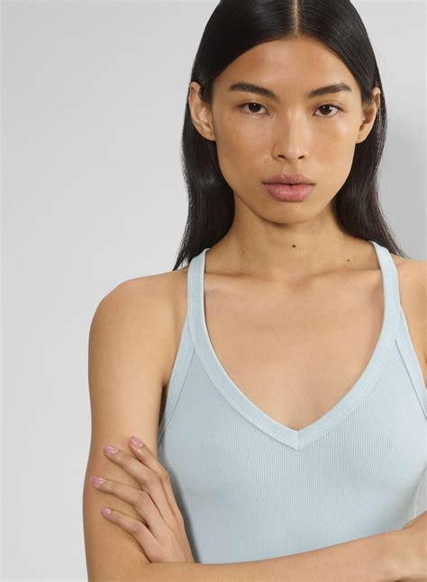 HomeStretch™ Rib Racerback V-Neck Tank | Aritzia INTL