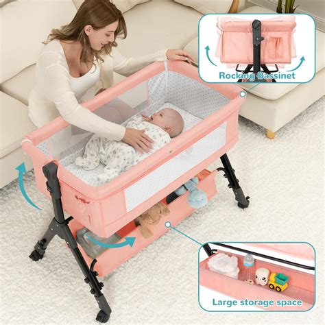 Snapklik.com : Baby Bassinet Sleeper, Adjustable Baby Crib For Baby ...