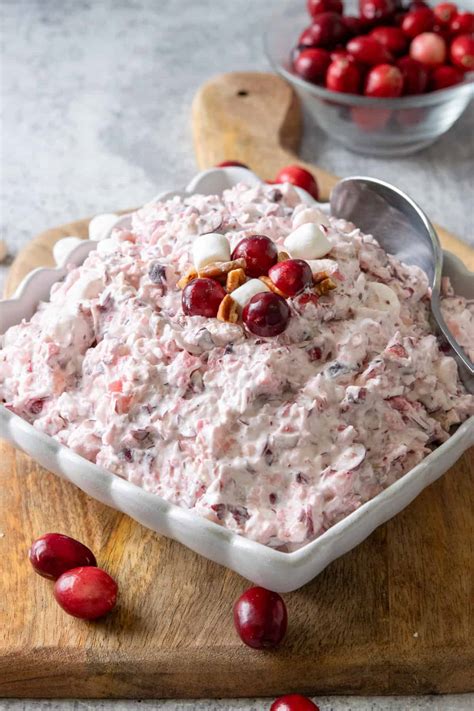 Cranberry Fluff Salad (Quick and Easy) - Flavored Apron