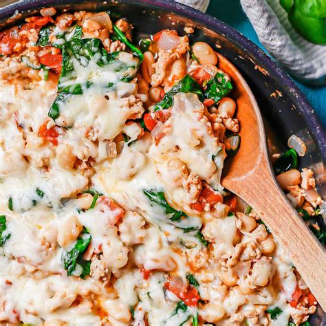 Cheesy Ground Chicken Skillet - Family Food on the Table