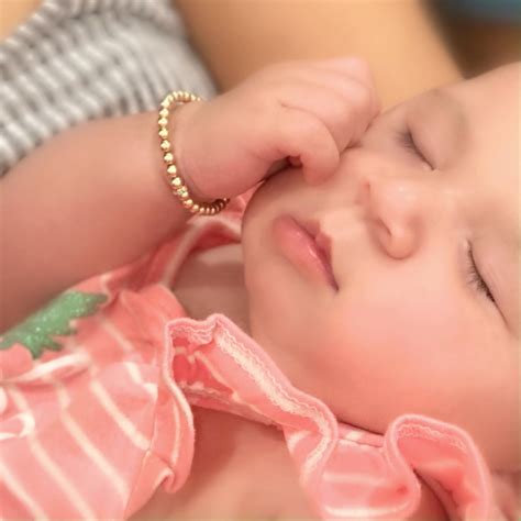 Gold Bead Baby Bracelet, 14K Gold Filled, Non Tarnishing ...