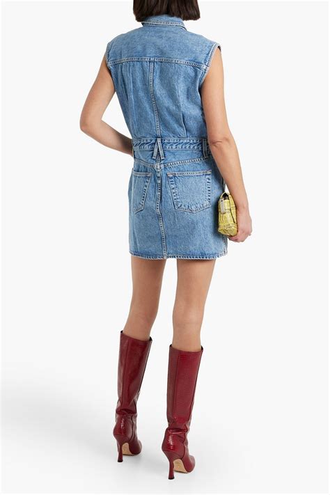 SLVRLAKE Jagger denim mini shirt dress | THE OUTNET