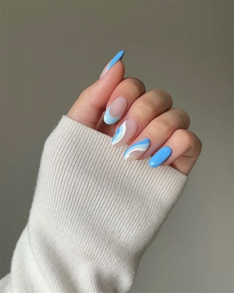 20 Latest Blue Almond Nails Ideas To Try In 2024!