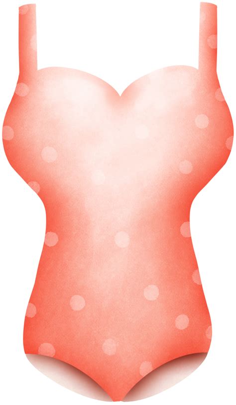 Orange one-piece swimsuit 33890876 PNG